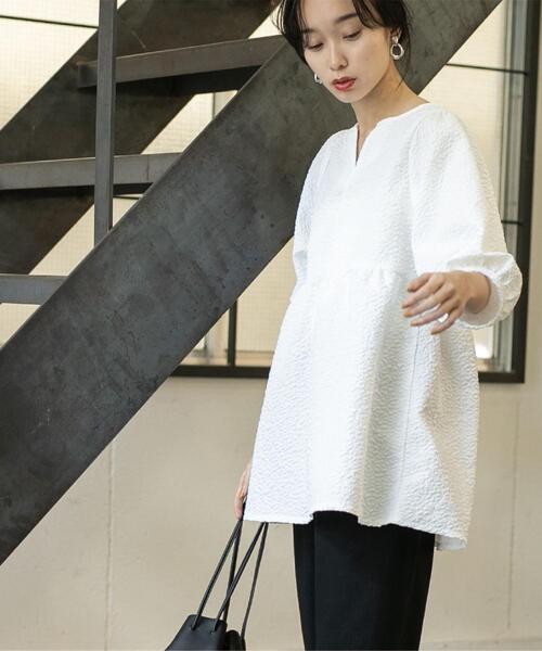 【WEB限定】フクレジャカードペプラムブラウス