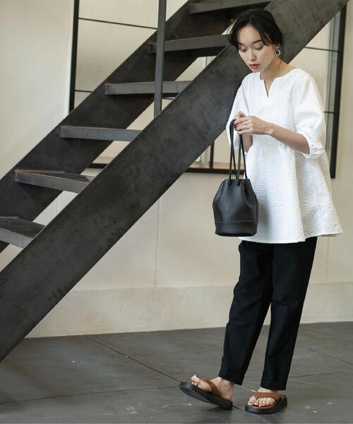 【WEB限定】フクレジャカードペプラムブラウス