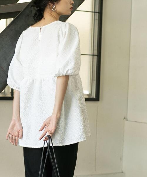 【WEB限定】フクレジャカードペプラムブラウス