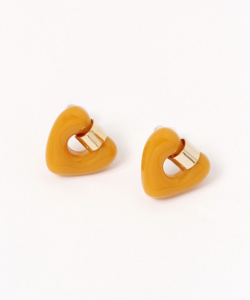 niko and...(ニコアンド)の「ハートパール調ピアス(ピアス(両耳用)・レディース・イエロー/ホワイト・0)」の1枚目の写真