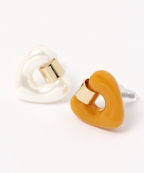 niko and...(ニコアンド)の「ハートパール調ピアス(ピアス(両耳用)・レディース・イエロー/ホワイト・0)」の3枚目の写真