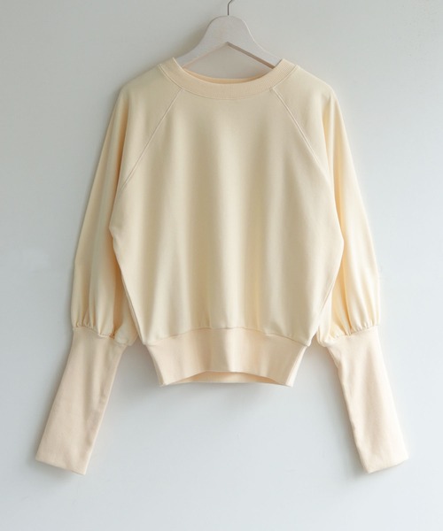 CLEIO(クレイオ)の「【CLEIO】バックタグロングアームトレーナー/クルーネックスウェット/BACK TAG LONG ARM TRAINER/980-10622(Tシャツ/カットソー・レディース・アイボリー/杢グレー/ライトオリーブ/グレー/チャコールグレー・FREE)」の12枚目の写真