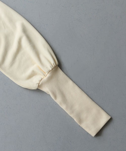 CLEIO(クレイオ)の「【CLEIO】バックタグロングアームトレーナー/クルーネックスウェット/BACK TAG LONG ARM TRAINER/980-10622(Tシャツ/カットソー・レディース・アイボリー/杢グレー/ライトオリーブ/グレー/チャコールグレー・FREE)」の8枚目の写真