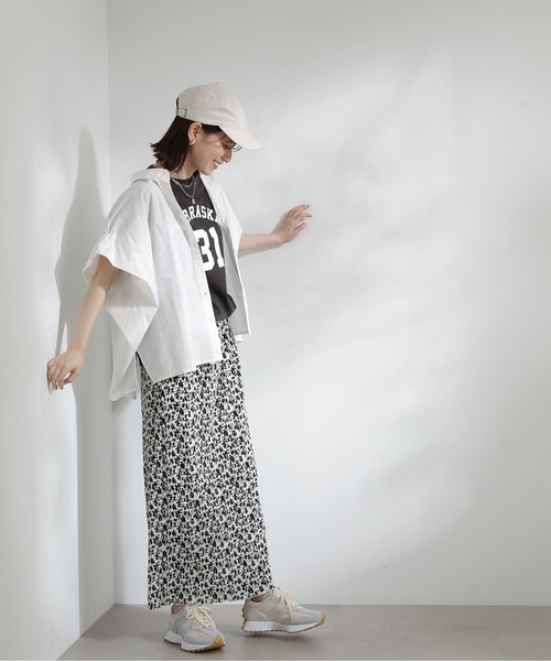 N.（N. Natural Beauty Basic）（エヌエヌナチュラルビューティーベーシック）の「◆ナンバリングロゴＴシャツ（Tシャツ/カットソー・レディース・チャコール/エンジ/ネイビー・MEDIUM）」の9枚目の写真
