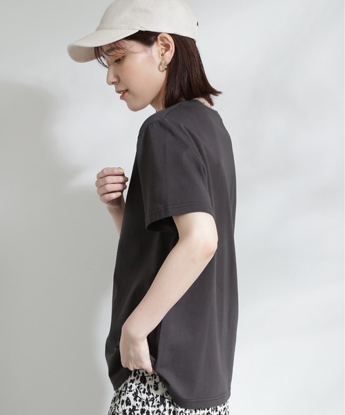 N.（N. Natural Beauty Basic）（エヌエヌナチュラルビューティーベーシック）の「◆ナンバリングロゴＴシャツ（Tシャツ/カットソー・レディース・チャコール/エンジ/ネイビー・MEDIUM）」の12枚目の写真