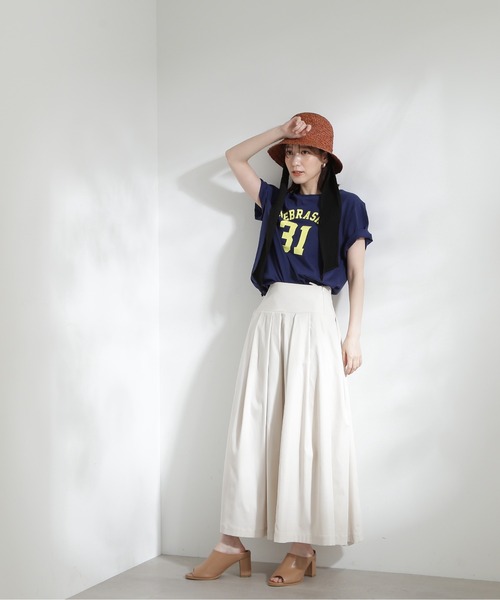 N.（N. Natural Beauty Basic）（エヌエヌナチュラルビューティーベーシック）の「◆ナンバリングロゴＴシャツ（Tシャツ/カットソー・レディース・チャコール/エンジ/ネイビー・MEDIUM）」の18枚目の写真