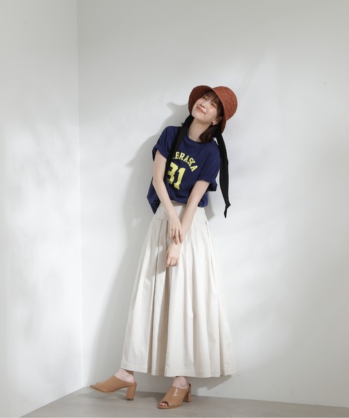N.（N. Natural Beauty Basic）（エヌエヌナチュラルビューティーベーシック）の「◆ナンバリングロゴＴシャツ（Tシャツ/カットソー・レディース・チャコール/エンジ/ネイビー・MEDIUM）」の19枚目の写真