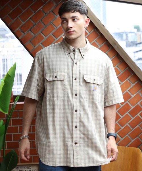 Carhartt（カーハート）の「Carhartt チェックシャツ（シャツ/ブラウス・メンズ・レッド/グリーン系その他/ブラウン系その他・MEDIUM/LARGE/X-LARGE）」の2枚目の写真