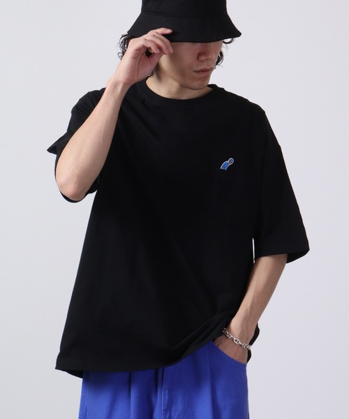 FUNALIVE(ファンアライブ)の「nappalm 刺繍ビッグサイズ半袖Tシャツ(Tシャツ/カットソー・メンズ・ブラック/ネイビー/ホワイト・F)」の14枚目の写真