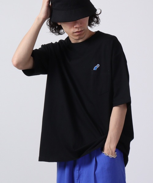 FUNALIVE(ファンアライブ)の「nappalm 刺繍ビッグサイズ半袖Tシャツ(Tシャツ/カットソー・メンズ・ブラック/ネイビー/ホワイト・F)」の15枚目の写真