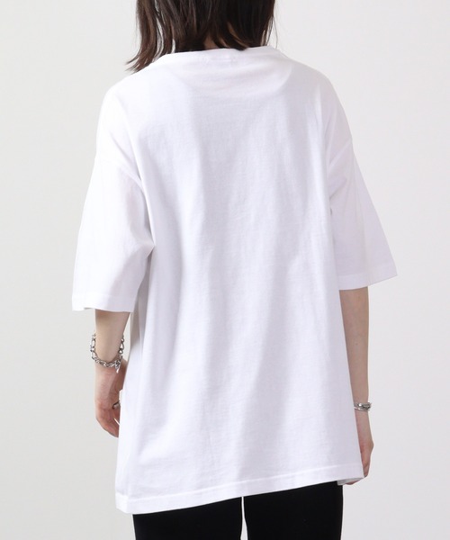 FUNALIVE(ファンアライブ)の「nappalm 刺繍ビッグサイズ半袖Tシャツ(Tシャツ/カットソー・メンズ・ブラック/ネイビー/ホワイト・F)」の10枚目の写真