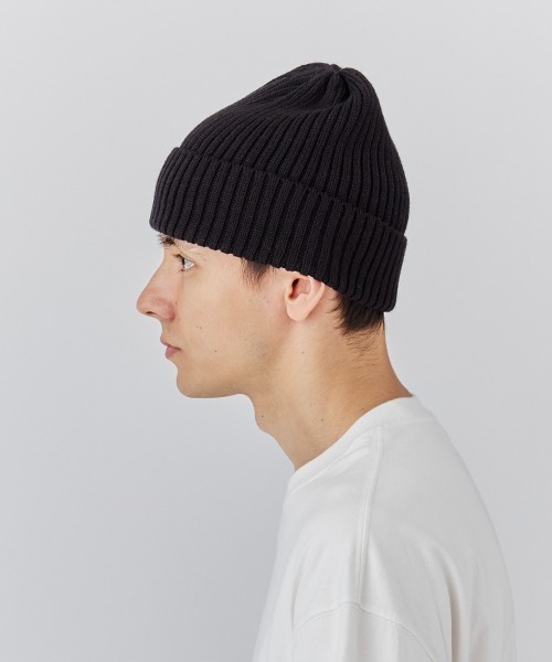 milsa（ミルサ）の「【EC限定】milsa  リブニットワッチ(リブ編みニット帽)（ニットキャップ/ビーニー・レディース・ホワイト/ライトブルー/ブラック/グレー/ピンク/オレンジ/ライトグリーン・57~59cm）」の8枚目の写真