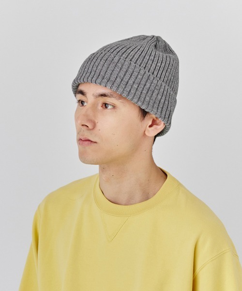 milsa（ミルサ）の「【EC限定】milsa  リブニットワッチ(リブ編みニット帽)（ニットキャップ/ビーニー・レディース・ホワイト/ライトブルー/ブラック/グレー/ピンク/オレンジ/ライトグリーン・57~59cm）」の11枚目の写真