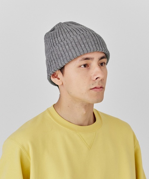 milsa（ミルサ）の「【EC限定】milsa  リブニットワッチ(リブ編みニット帽)（ニットキャップ/ビーニー・レディース・ホワイト/ライトブルー/ブラック/グレー/ピンク/オレンジ/ライトグリーン・57~59cm）」の13枚目の写真