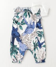 PR01.（ピーアールワン）の「HELOYSE parrot rompers ribbon set / パロット ロンパース リボン セット（ラッシュガード・キッズ）」