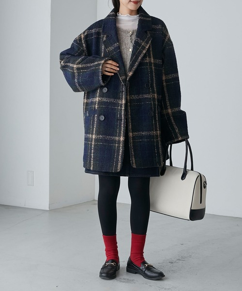 BONLECILL（ボンルシール）の「ブークレー起毛チェック柄ダブル