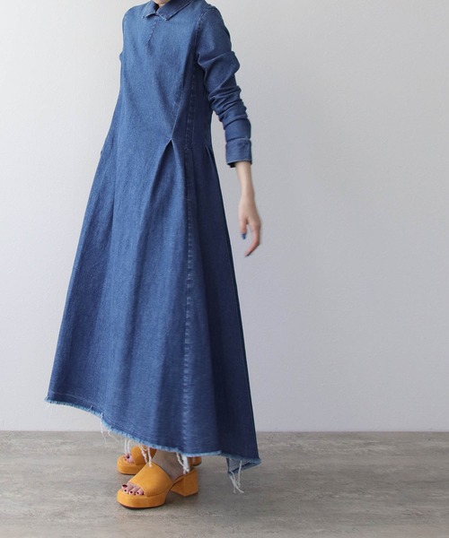 Hart(ハート)の「<Hart>denim dress(ワンピース・レディース・ブルー・38)」の3枚目の写真