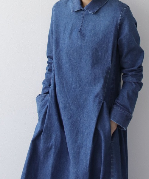 Hart(ハート)の「<Hart>denim dress(ワンピース・レディース・ブルー・38)」の6枚目の写真