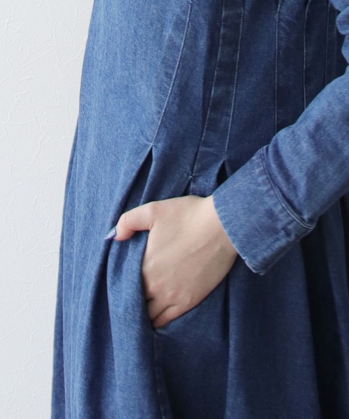 Hart(ハート)の「<Hart>denim dress(ワンピース・レディース・ブルー・38)」の8枚目の写真