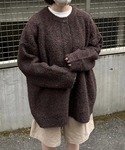 flaner(フラネ)のLoose boucle knit cardigan / ルーズブークレニットカーディガン