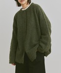 flaner(フラネ)のLoose boucle knit cardigan / ルーズブークレニットカーディガン