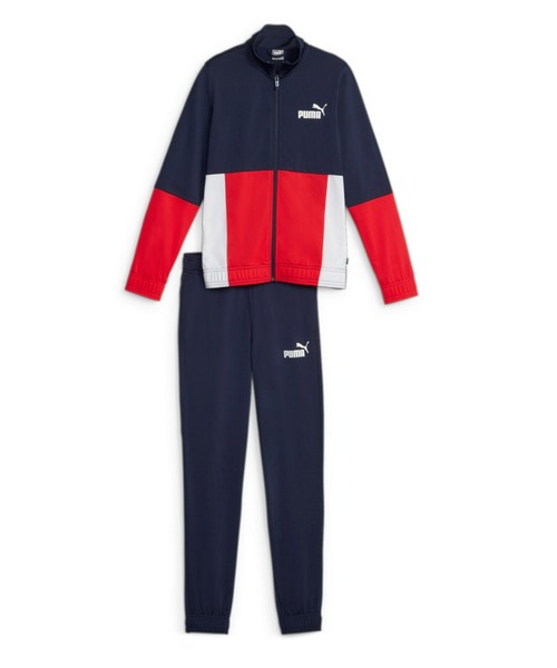 PUMA(プーマ)の「PUMA プーマ キッズ ボーイズ カラーブロック ポリエステル スーツ 上下セット 128-164cm(ジャージ・キッズ・カーキ/ブルー/ブラック/ネイビー・128/140/152)」の4枚目の写真