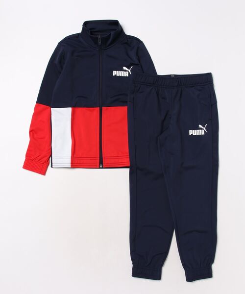 PUMA(プーマ)の「PUMA プーマ キッズ ボーイズ カラーブロック ポリエステル スーツ 上下セット 128-164cm(ジャージ・キッズ・カーキ/ブルー/ブラック/ネイビー・128/140/152)」の16枚目の写真