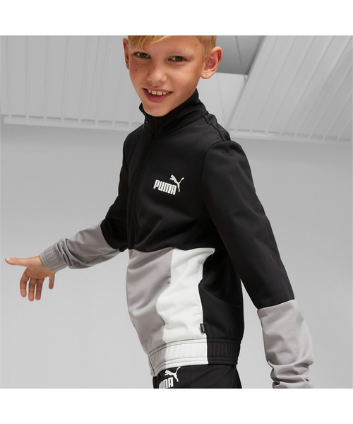 PUMA(プーマ)の「PUMA プーマ キッズ ボーイズ カラーブロック ポリエステル スーツ 上下セット 128-164cm(ジャージ・キッズ・カーキ/ブルー/ブラック/ネイビー・128/140/152)」の7枚目の写真