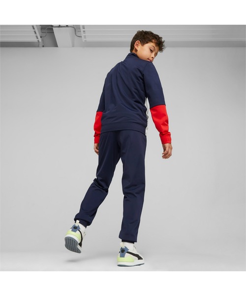 PUMA(プーマ)の「PUMA プーマ キッズ ボーイズ カラーブロック ポリエステル スーツ 上下セット 128-164cm(ジャージ・キッズ・カーキ/ブルー/ブラック/ネイビー・128/140/152)」の14枚目の写真