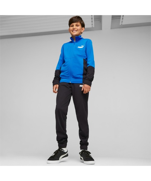 PUMA(プーマ)の「PUMA プーマ キッズ ボーイズ カラーブロック ポリエステル スーツ 上下セット 128-164cm(ジャージ・キッズ・カーキ/ブルー/ブラック/ネイビー・128/140/152)」の10枚目の写真