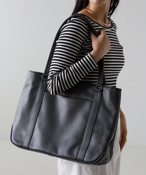 GUSCIO UOMO（グッシオ ウォーモ）の「【グッシオウォーモ】　ビジネストートバッグ　大容量20Lサイズ　軽量（ビジネスバッグ・メンズ・ネイビー/グレー/ブラック/グレイッシュベージュ・FREE）」の20枚目の写真