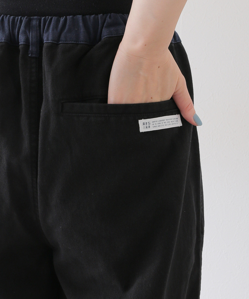 ANGLAN(アングラン)の「【ANGLAN / アングラン】Double Knee Color Block Pants(カーゴパンツ・レディース・ブラック・FREE)」の20枚目の写真