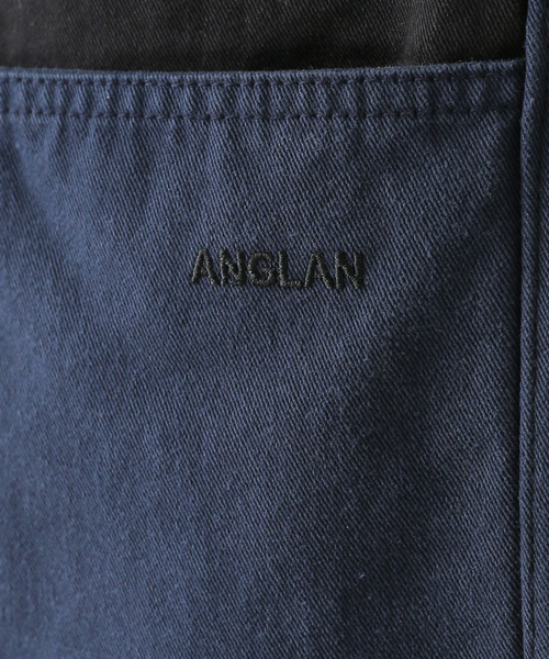 ANGLAN(アングラン)の「【ANGLAN / アングラン】Double Knee Color Block Pants(カーゴパンツ・レディース・ブラック・FREE)」の3枚目の写真