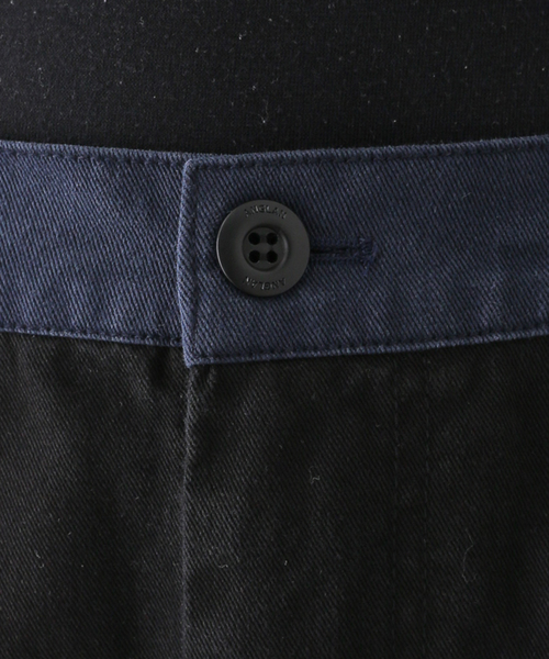 ANGLAN(アングラン)の「【ANGLAN / アングラン】Double Knee Color Block Pants(カーゴパンツ・レディース・ブラック・FREE)」の6枚目の写真