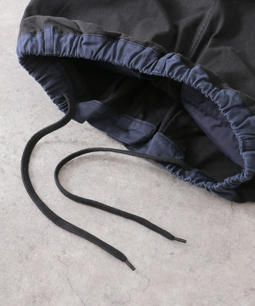 ANGLAN(アングラン)の「【ANGLAN / アングラン】Double Knee Color Block Pants(カーゴパンツ・レディース・ブラック・FREE)」の15枚目の写真
