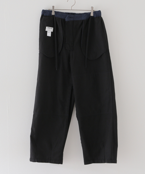 ANGLAN(アングラン)の「【ANGLAN / アングラン】Double Knee Color Block Pants(カーゴパンツ・レディース・ブラック・FREE)」の21枚目の写真