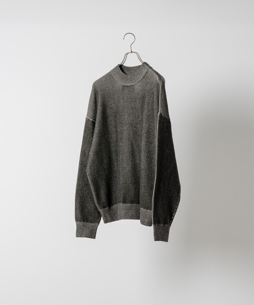 soerte（ソエルテ）の「Loose plating crew neck knit/ルーズプレーティングクルーネックニット（ニット/セーター・メンズ・ブラック/グリーン/ブラウン・3/2/1）」の19枚目の写真