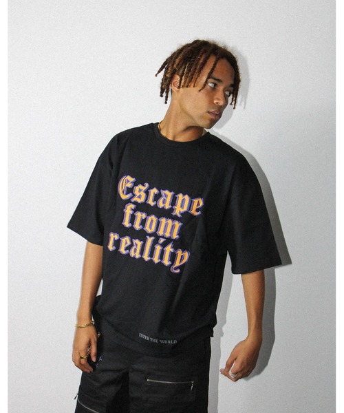 genzai(ゲンザイ)の「F & B Enter TEE(Tシャツ/カットソー・メンズ・パープル/ブラック・MEDIUM/LARGE/X-LARGE)」の2枚目の写真