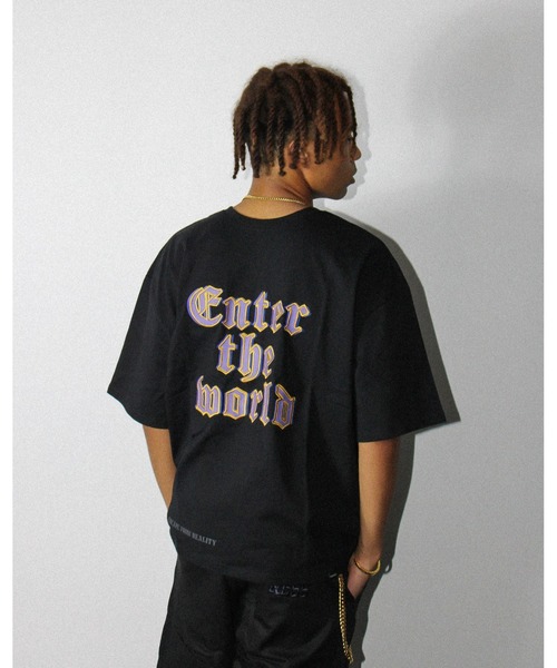 genzai(ゲンザイ)の「F & B Enter TEE(Tシャツ/カットソー・メンズ・パープル/ブラック・MEDIUM/LARGE/X-LARGE)」の3枚目の写真