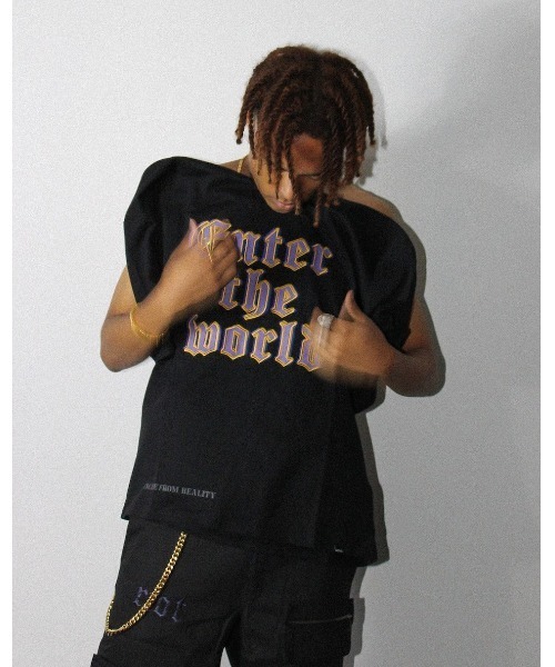 genzai(ゲンザイ)の「F & B Enter TEE(Tシャツ/カットソー・メンズ・パープル/ブラック・MEDIUM/LARGE/X-LARGE)」の7枚目の写真