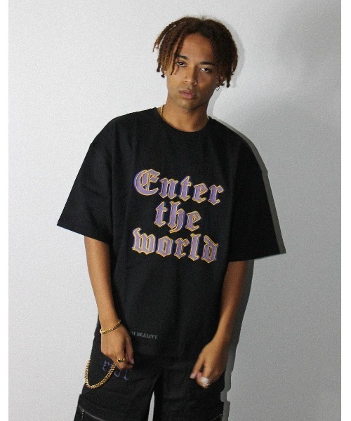 genzai(ゲンザイ)の「F & B Enter TEE(Tシャツ/カットソー・メンズ・パープル/ブラック・MEDIUM/LARGE/X-LARGE)」の6枚目の写真