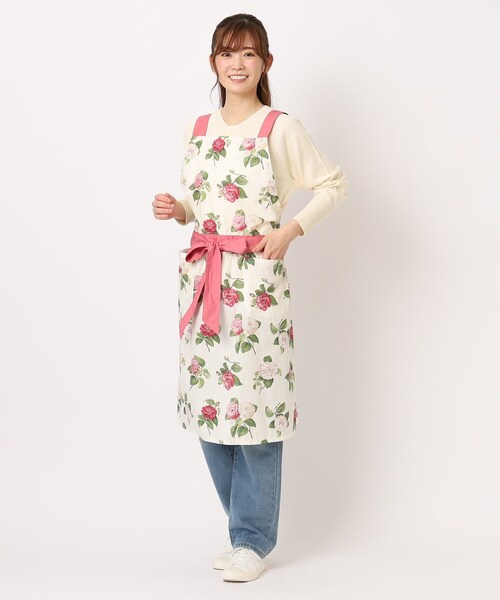 LAURA ASHLEY（ローラアシュレイ）の「カミール柄 エプロン（エプロン・レディース・ブルー系5/アイボリー系・00）」の16枚目の写真