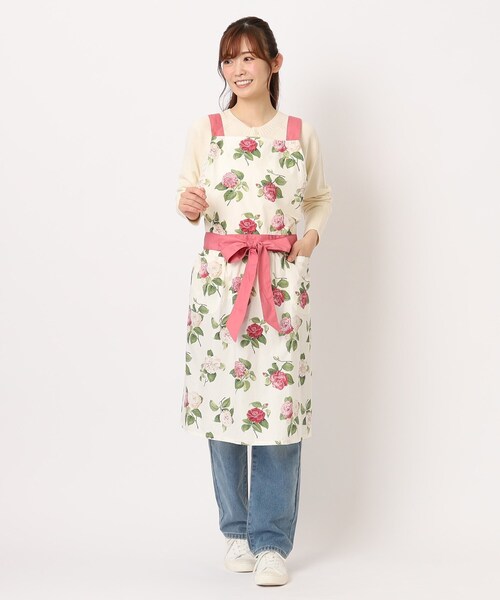 LAURA ASHLEY（ローラアシュレイ）の「カミール柄 エプロン（エプロン・レディース・ブルー系5/アイボリー系・00）」の17枚目の写真