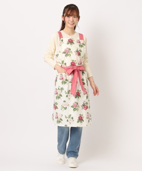 LAURA ASHLEY（ローラアシュレイ）の「カミール柄 エプロン（エプロン・レディース・ブルー系5/アイボリー系・00）」の18枚目の写真