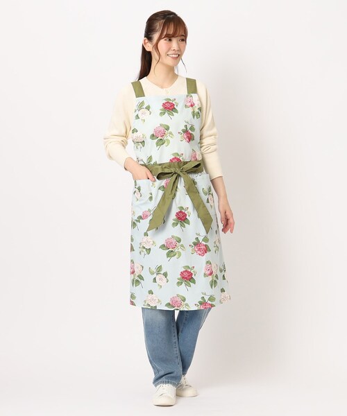 カミール柄 エプロン（エプロン）｜LAURA ASHLEY（ローラ