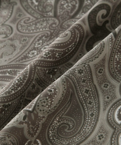 JUNRED（ジュンレッド）の「ペイズリーナロースカーフ（バンダナ/スカーフ・メンズ・カーキ/チャコールグレー/ライトグレー・FREE）」の8枚目の写真