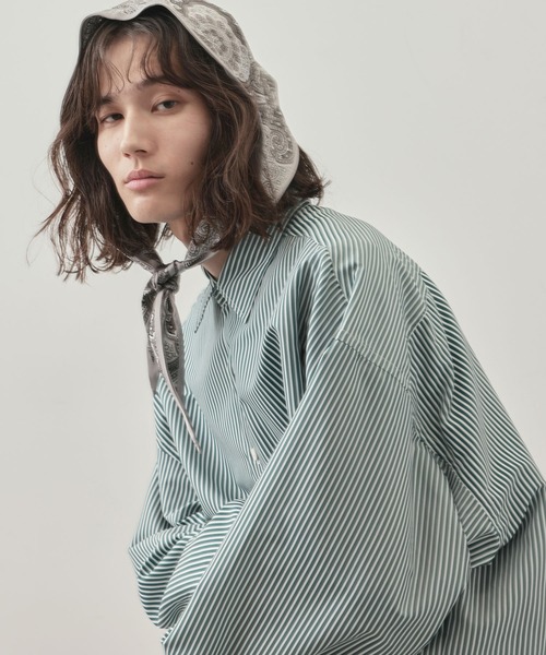 JUNRED（ジュンレッド）の「ペイズリーナロースカーフ（バンダナ/スカーフ・メンズ・カーキ/チャコールグレー/ライトグレー・FREE）」の15枚目の写真