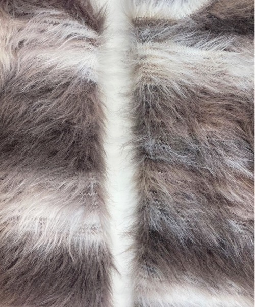 mellowneon（メロウネオン）の「ボーダーシャギーニット（ニット/セーター・レディース・ブラウン・FREE）」の21枚目の写真