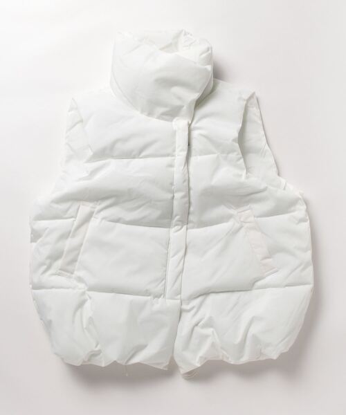 BLANC FICELLE（ブランフィセル）の「中綿　ベスト（ベスト・レディース・アイボリー/ベージュ/ブラック/ホワイト・M/XL/L）」の9枚目の写真