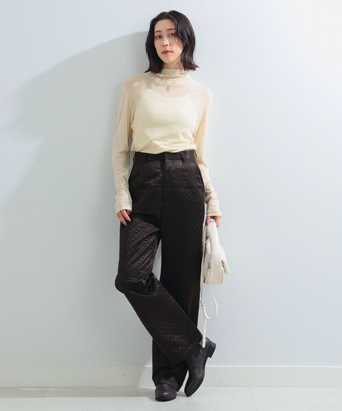 Ray BEAMS(レイビームス)の「Ray BEAMS / キルティング パンツ(その他パンツ・レディース・ブラウン/ブルー・1/0)」の3枚目の写真